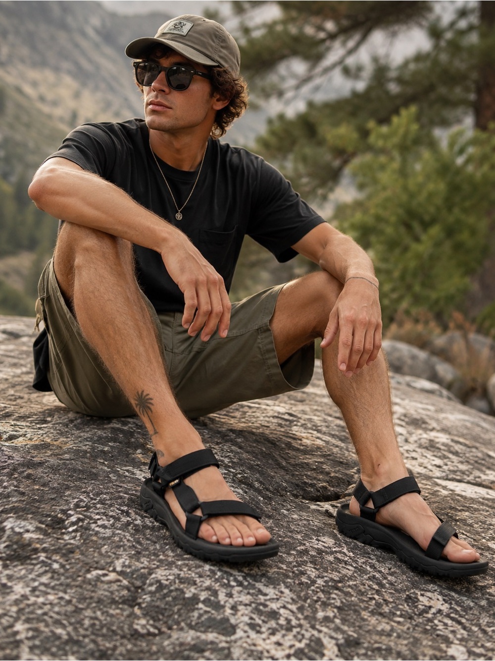 Teva Men’s Hurricane XLT Black Outdoor Sport Hiking Sandals